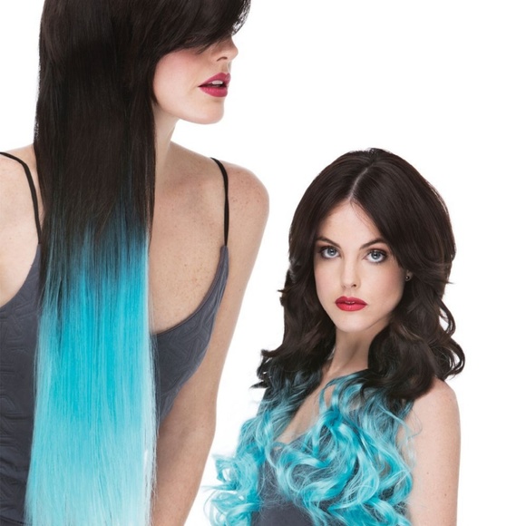 NEW Clip In Hair Extensions- Ombre- Party Colors- - Picture 4 of 8